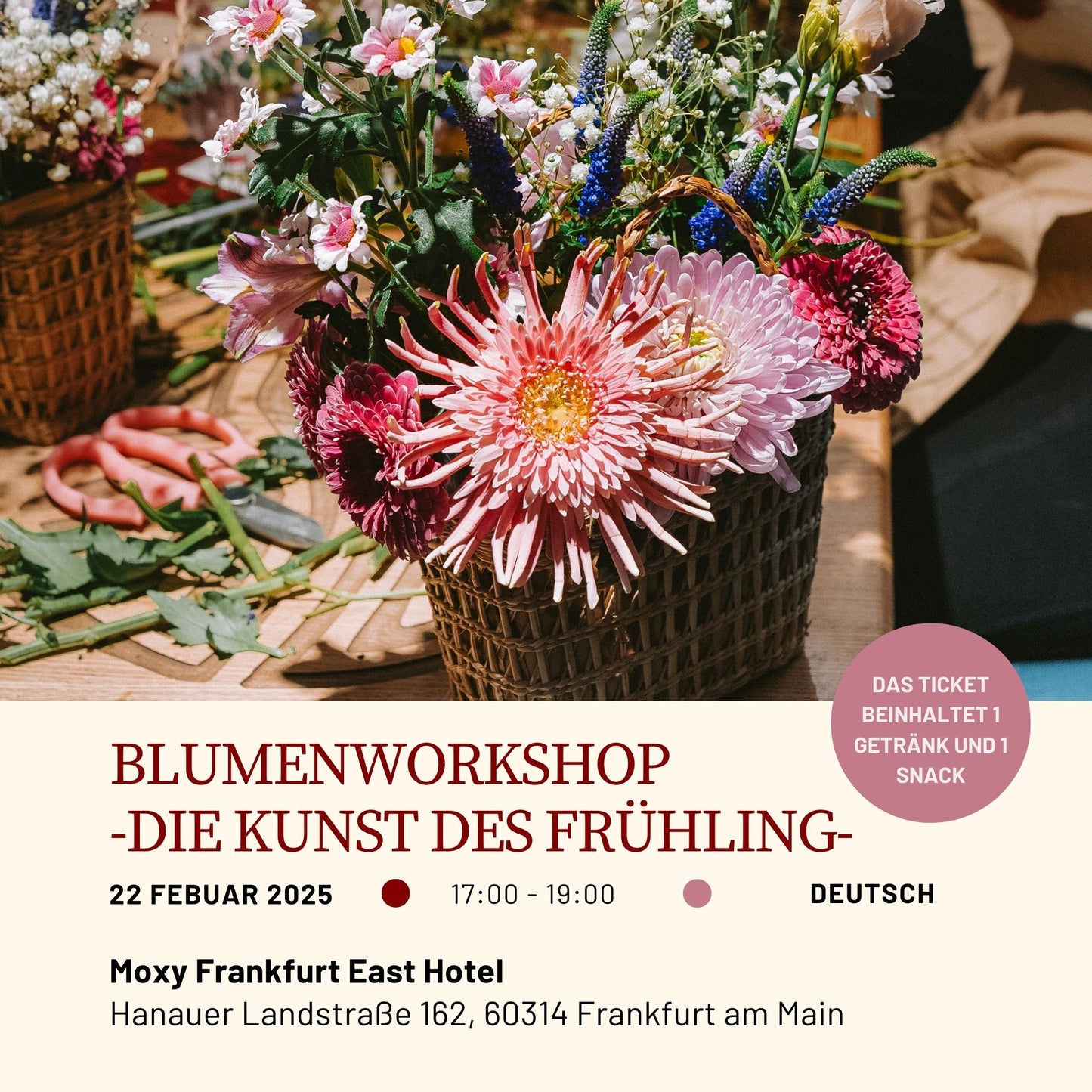Frühlingsblumen Workshop (22.02.2025) - DIE KUNST DES FRÜHLING